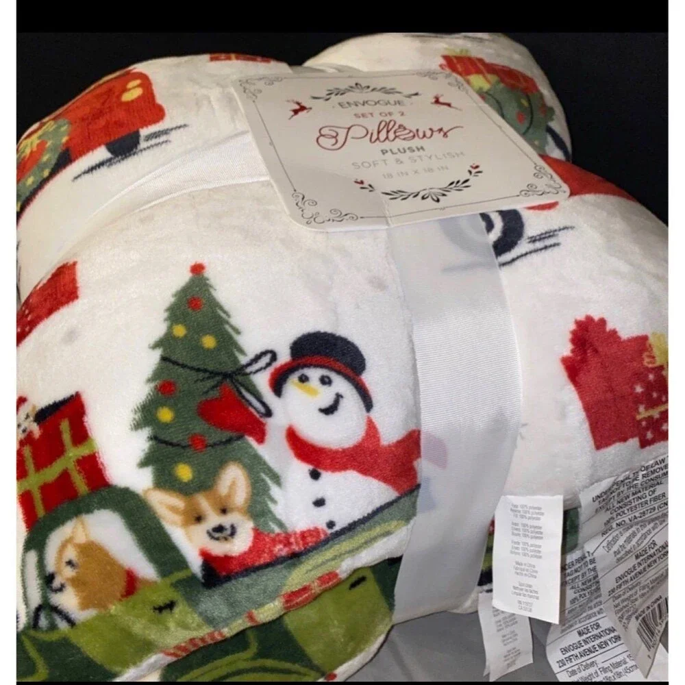 Envogue Holiday Dog Blanket & Pillow Set